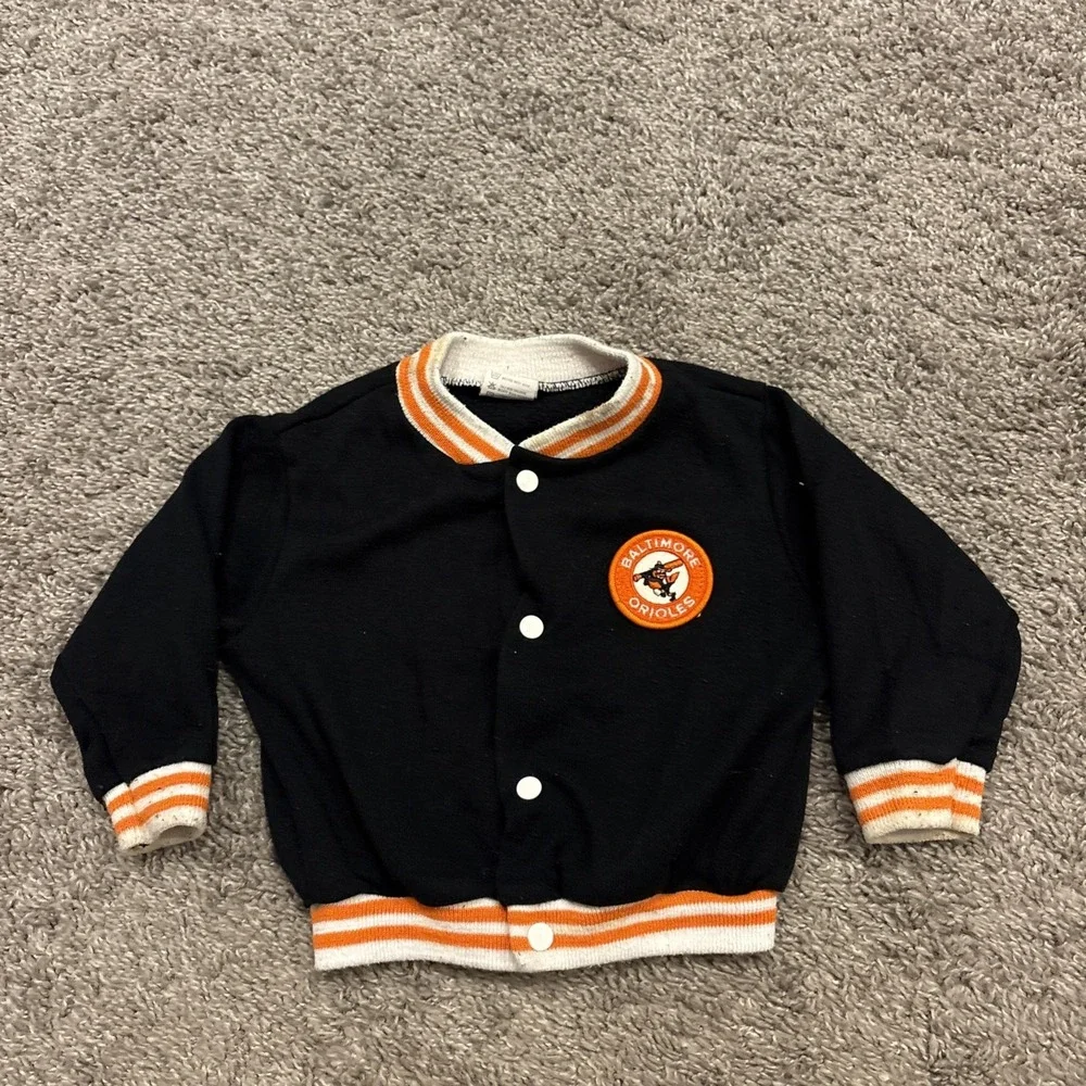 Vintage Baltimore Orioles MLB infant 18 Months / 18M Snap Up Jacket Authentic